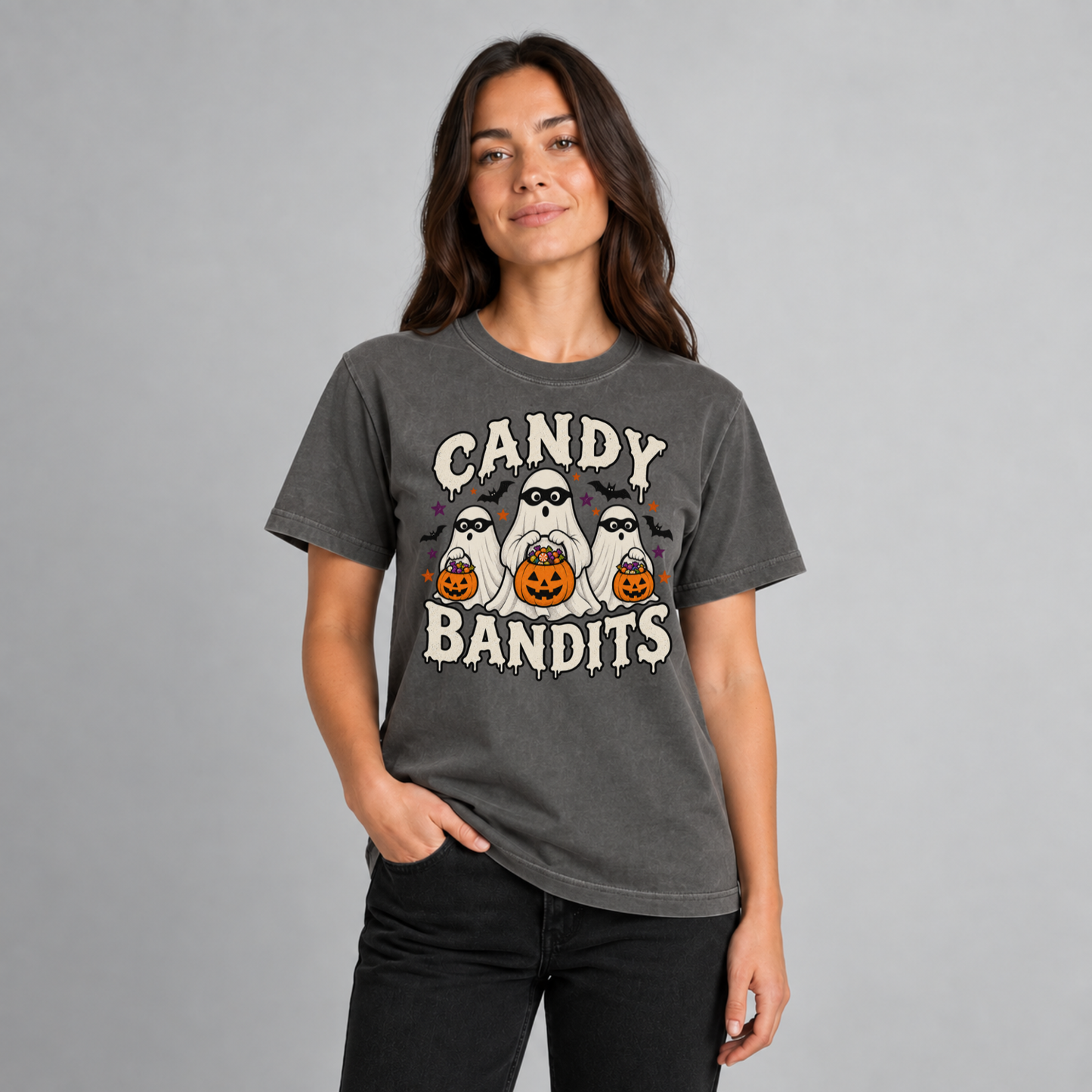 Funny Halloween Shirt, Vintage Halloween Tee, Trick or Treat Ghost Shirt