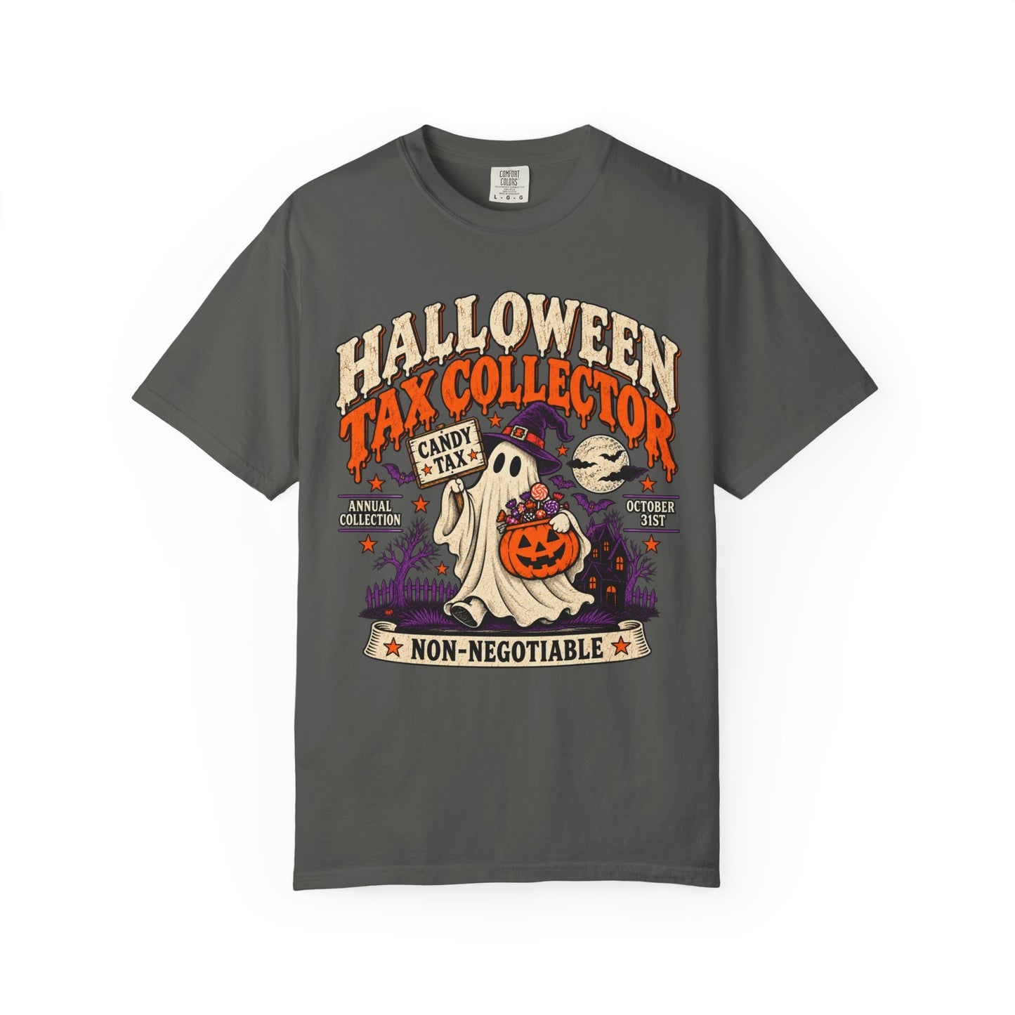 Funny Halloween Shirt, Vintage Halloween Tee, Retro Ghost Candy Tax Shirt