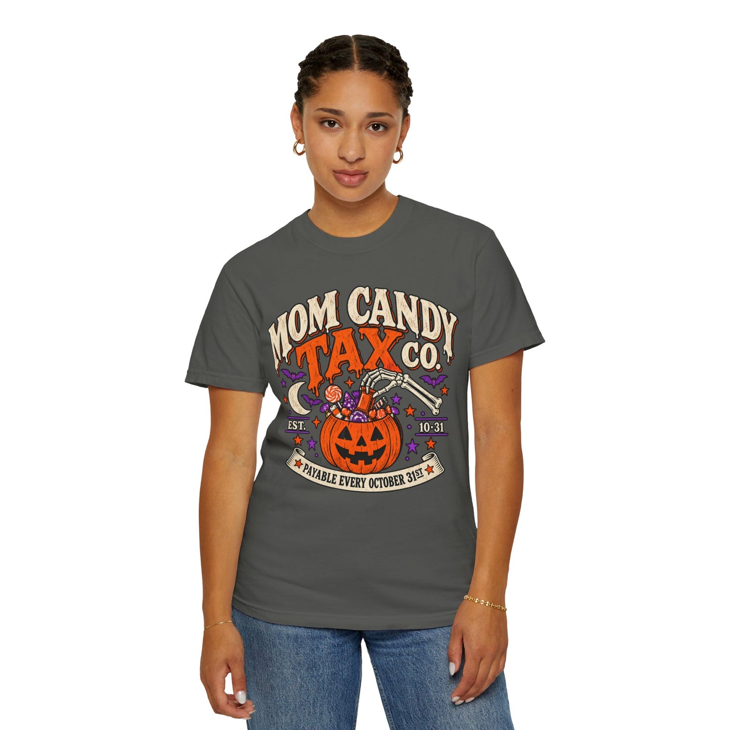 Mom Halloween Shirt, Mama Halloween Shirt, Vintage Candy Tax Graphic Tee