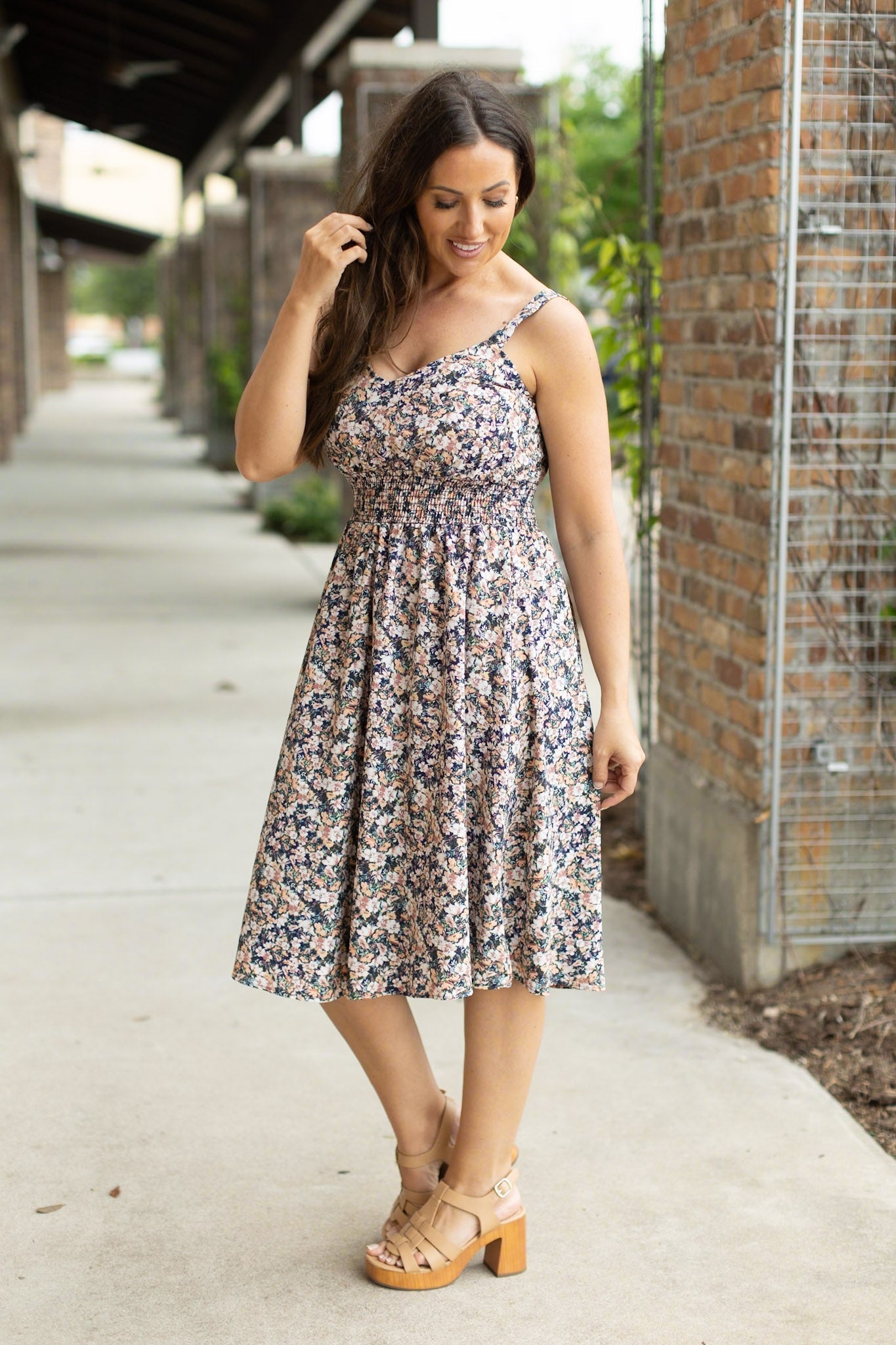 Cassidy Midi Dress - Micro Vintage Floral