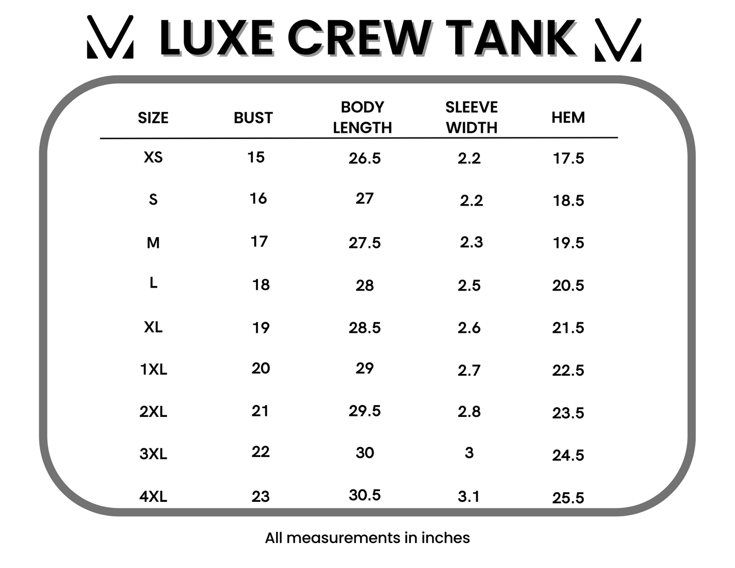 Luxe Crew Tank - Autumn