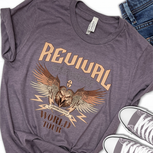 Revival Graphic Tee in Purple